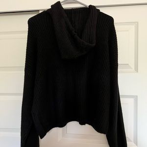 Womens black pullover hoodie